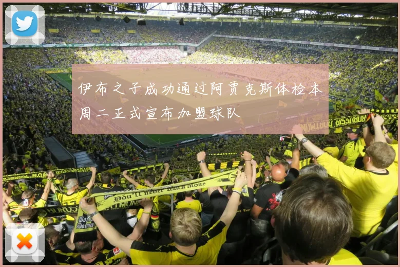 伊布之子成功通过阿贾克斯体检本周二正式宣布加盟球队